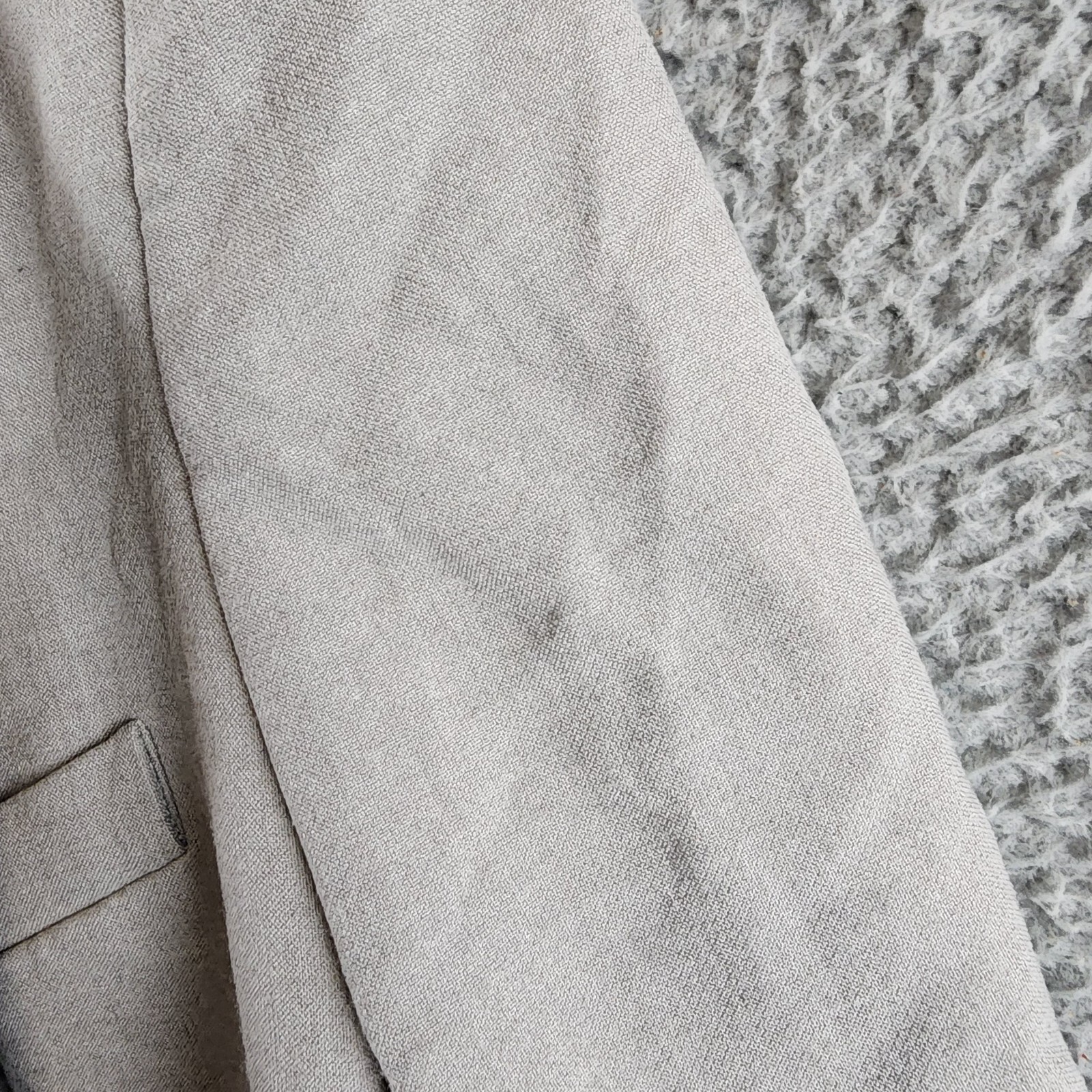 BOSS Regular-Fit Double-Breasted Jacket Women's 8 Gray Notch Lapel Long Sleeve - Picture 11 of 19