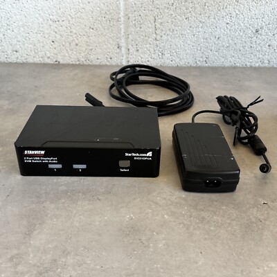 StarTech.com Starview - 2 Port USB DispayPort KVM Switch with Audio (SV231DPUA)