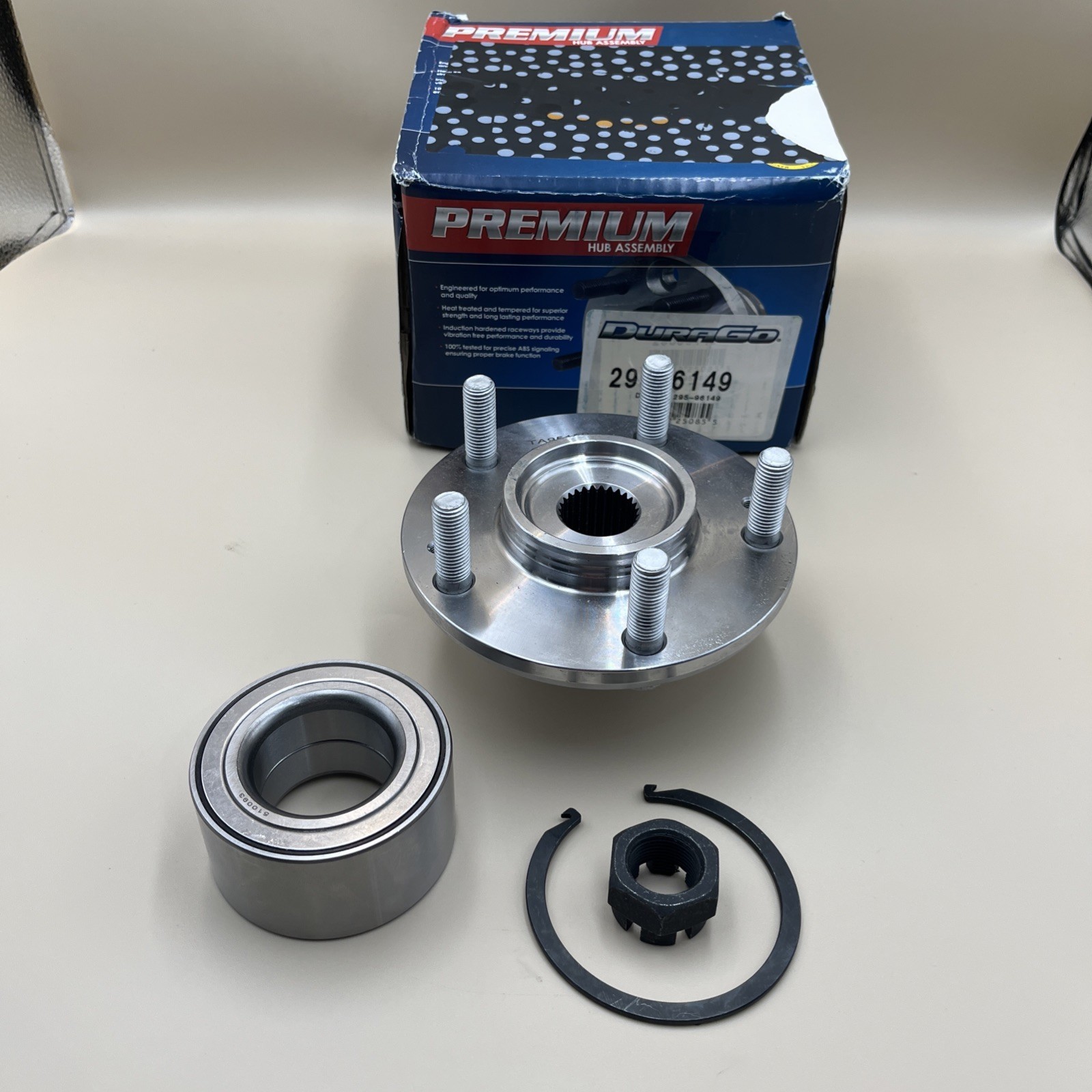 Durago Premium Hub Assembly Durago 295-96149 New