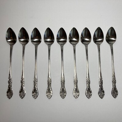 Stanley Roberts -LOVE JOY - Stainless Steel   Ice Teaspoons - 7.5  NOS Set Of 9