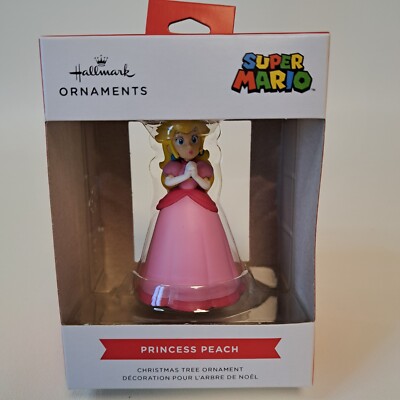 NIB Hallmark Nintendo Super Mario Princess Peach Christmas Tree Holiday Ornament