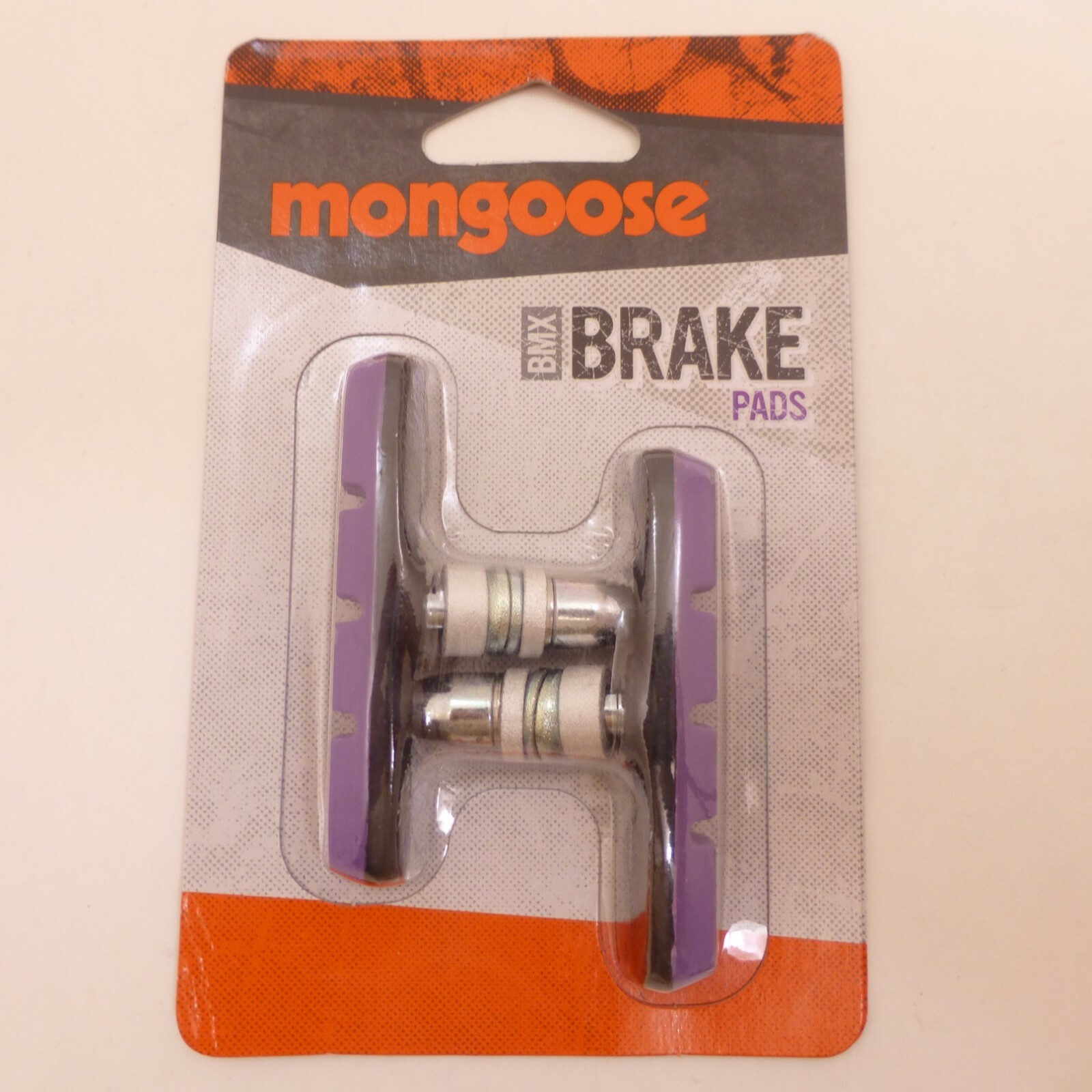 New PURPLE Mongoose BMX Bicycle BRAKE PAD SET Linear Pull 2 PADS