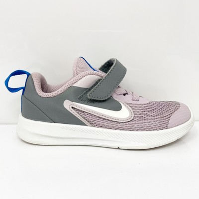 Nike Girls Downshifter 9 AR4137-510 Розовые кроссовки для бега, размер 9C