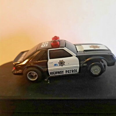 Vintage TYCO Mustang Highway Patrol Slot Car Everything works!