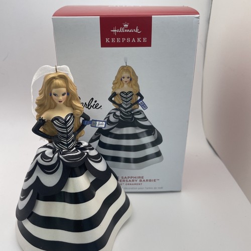 2024 Hallmark Ornaments Blue Sapphire Barbie Doll 65th