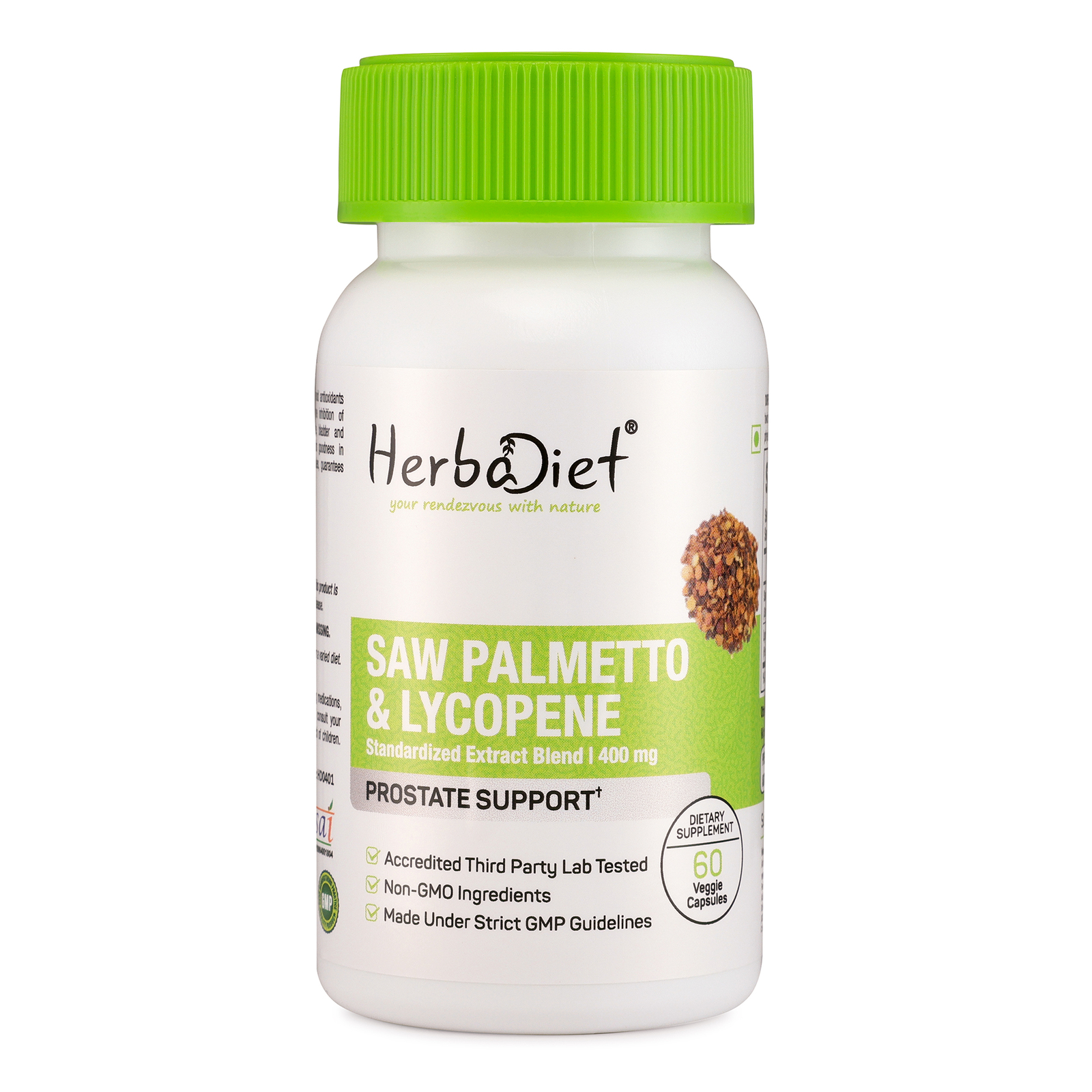 Saw Palmetto & Lycopene Prostate Support Capsules for Hair Loss & Urinary Health