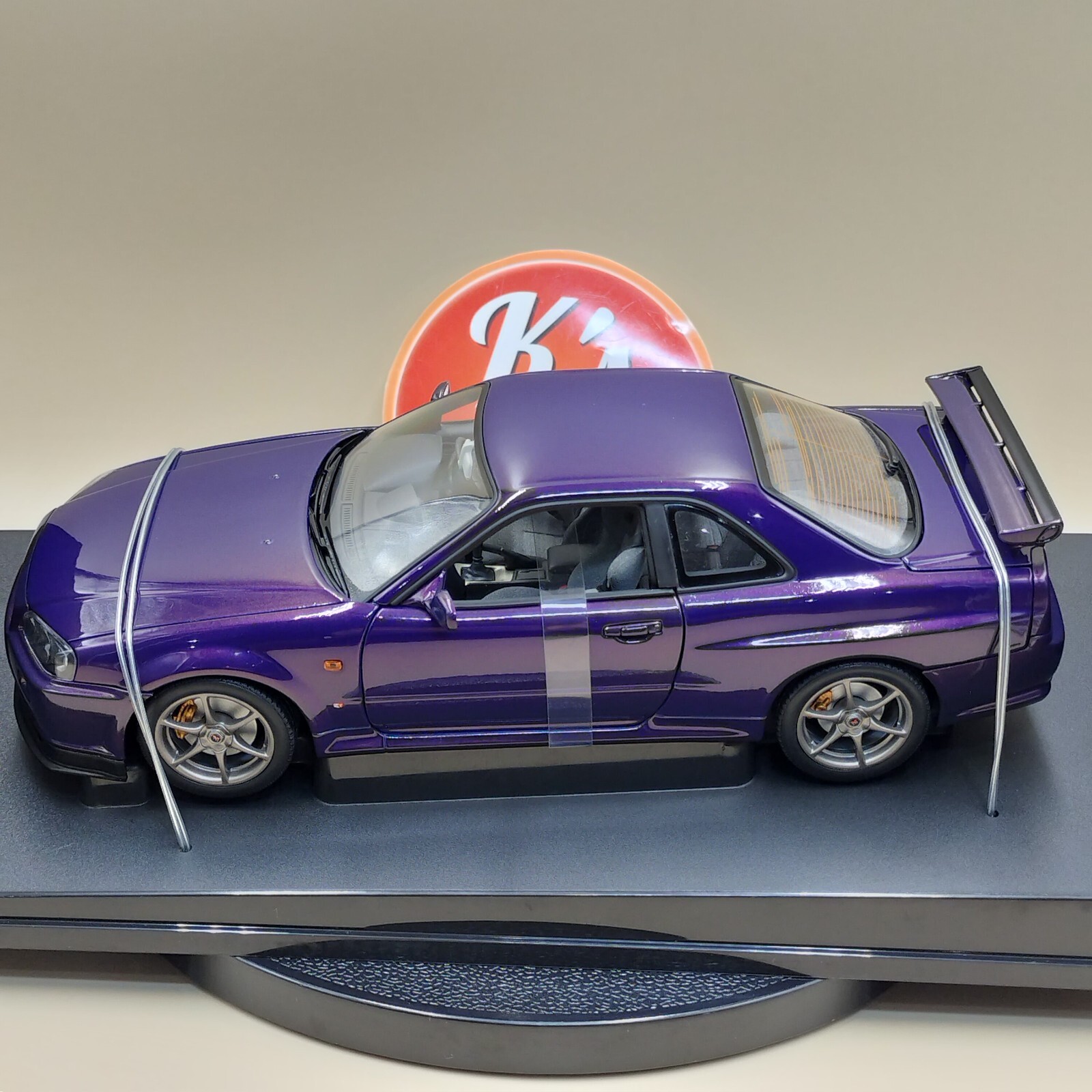 まつてぃーに MH 1:18 日産 Nissan GTR34 Purple