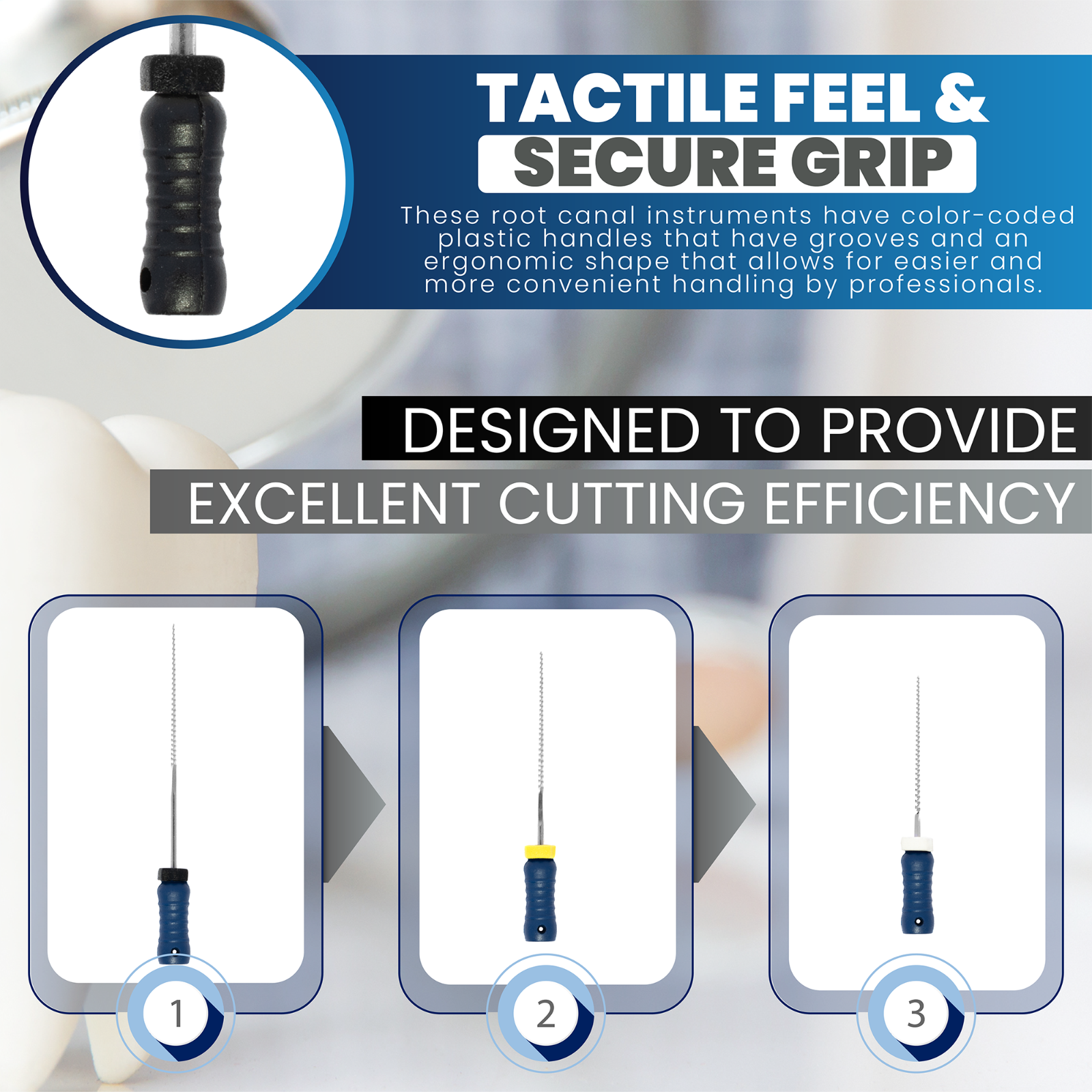 Size 8 25mm Endo K-Files, Endodontic Dental K Files (Premium Stainless Steel)