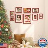 KINLINK 8.5x14 Picture Frames Red, Solid Wood Frames with Acrylic Plexiglass for 8.5x14 without Mat, Tabletop and Wall Display Photo Frame, 4 Pack