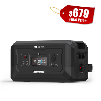 OUPES B2 Extra 2048Wh Battery for Power Station Mega 2 Mega 3 Solar Generator