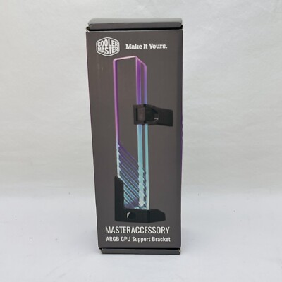 Cooler Master MasterAccessory ARGB GPU Support Bracket, Edge-Lit ARGB Tempered G
