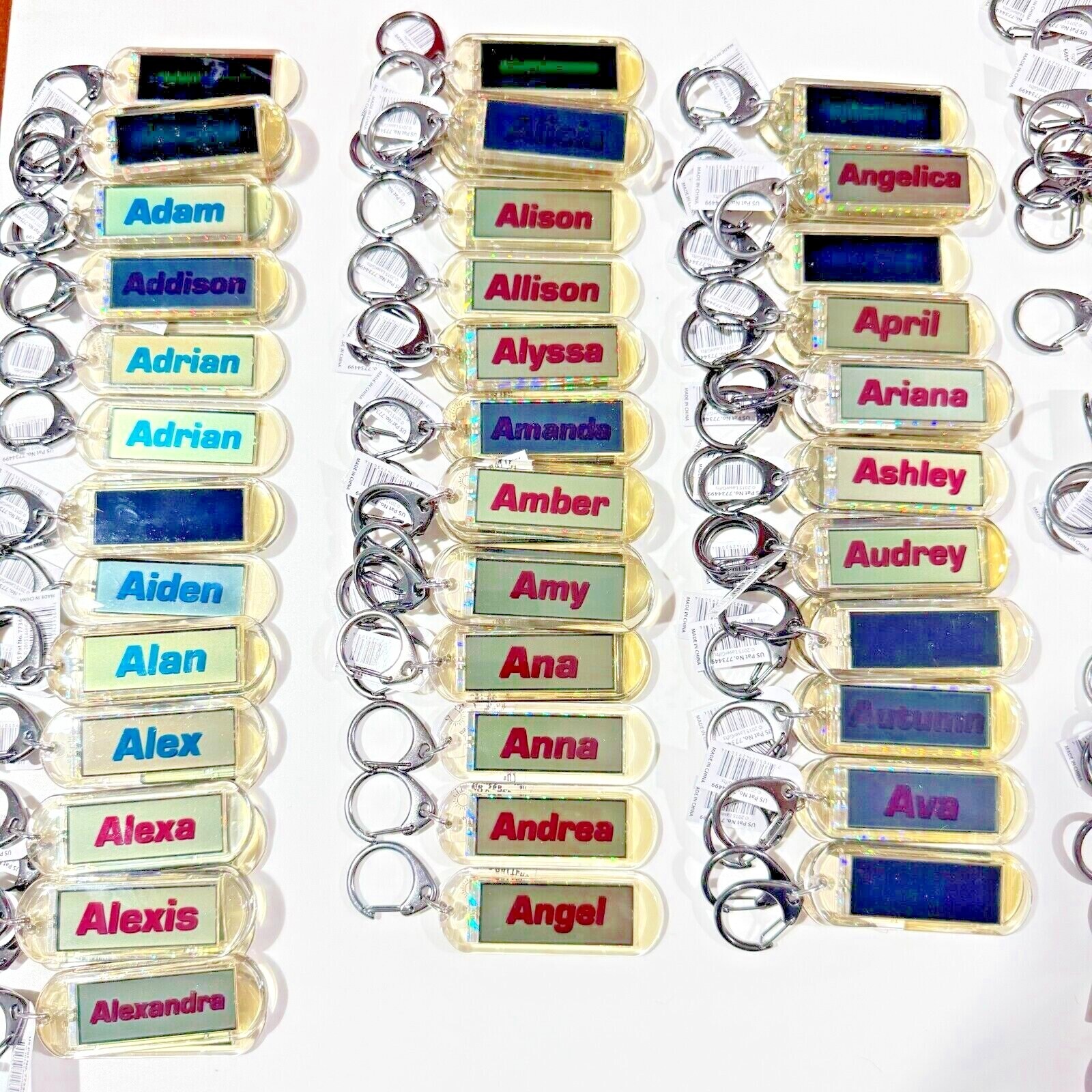 Acrylic Blinking Solar Powered Key Chain 4.25” Long w/Snap Acrylic Blinking Solar Powered Key Chain 4.25” Long w/Snap