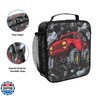 ALAZA Monster Truck Black 666 Lunch Box Insulated Lunch Bag Girls Lunch Cooler Bag Tote Freezable Shoulder Strap Lunchbox Thermal Meal Tote Kit for Girls School Picnic