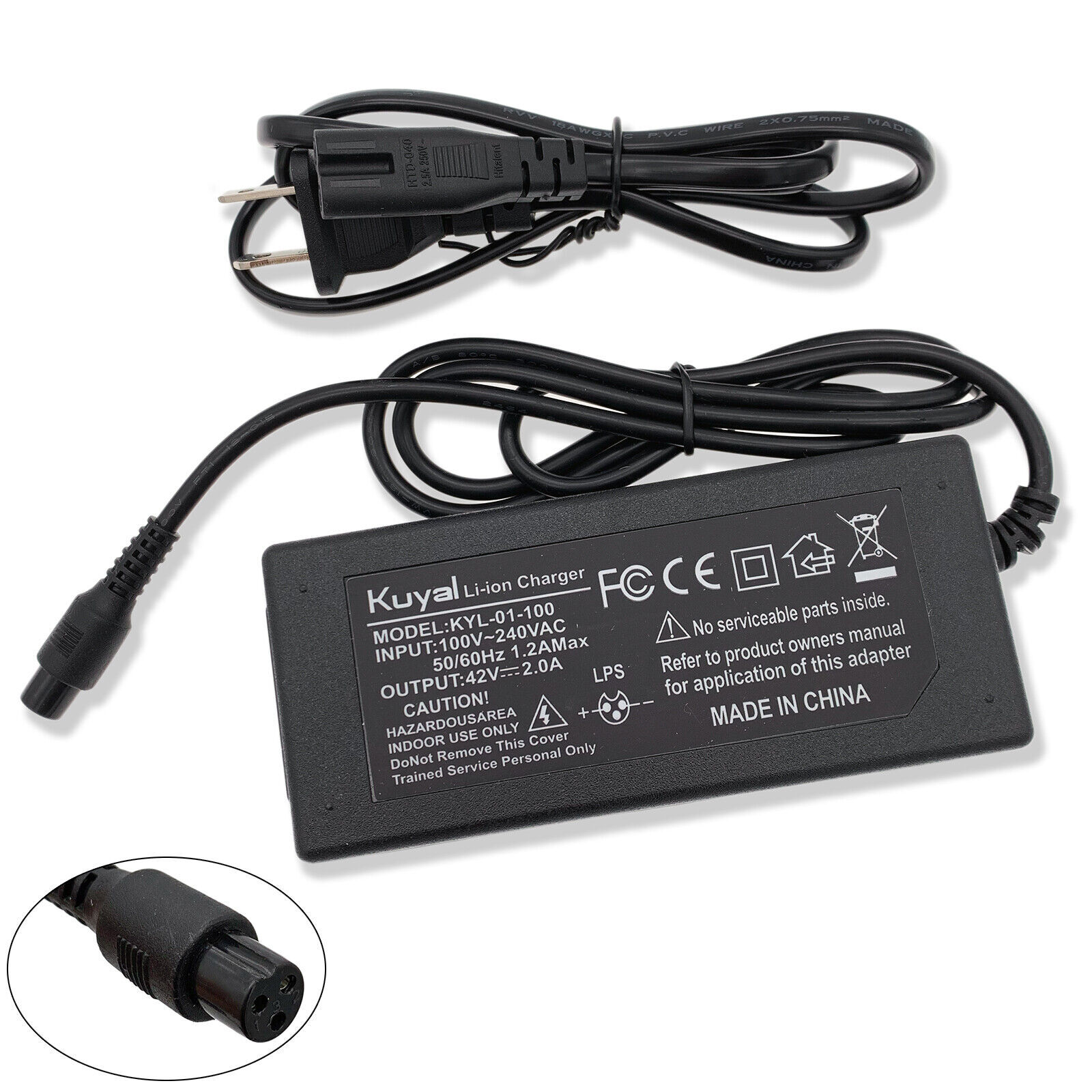 42V 2A CE 2 Wheels Smart Self Balancing Electric Scooter hoover Board Charger