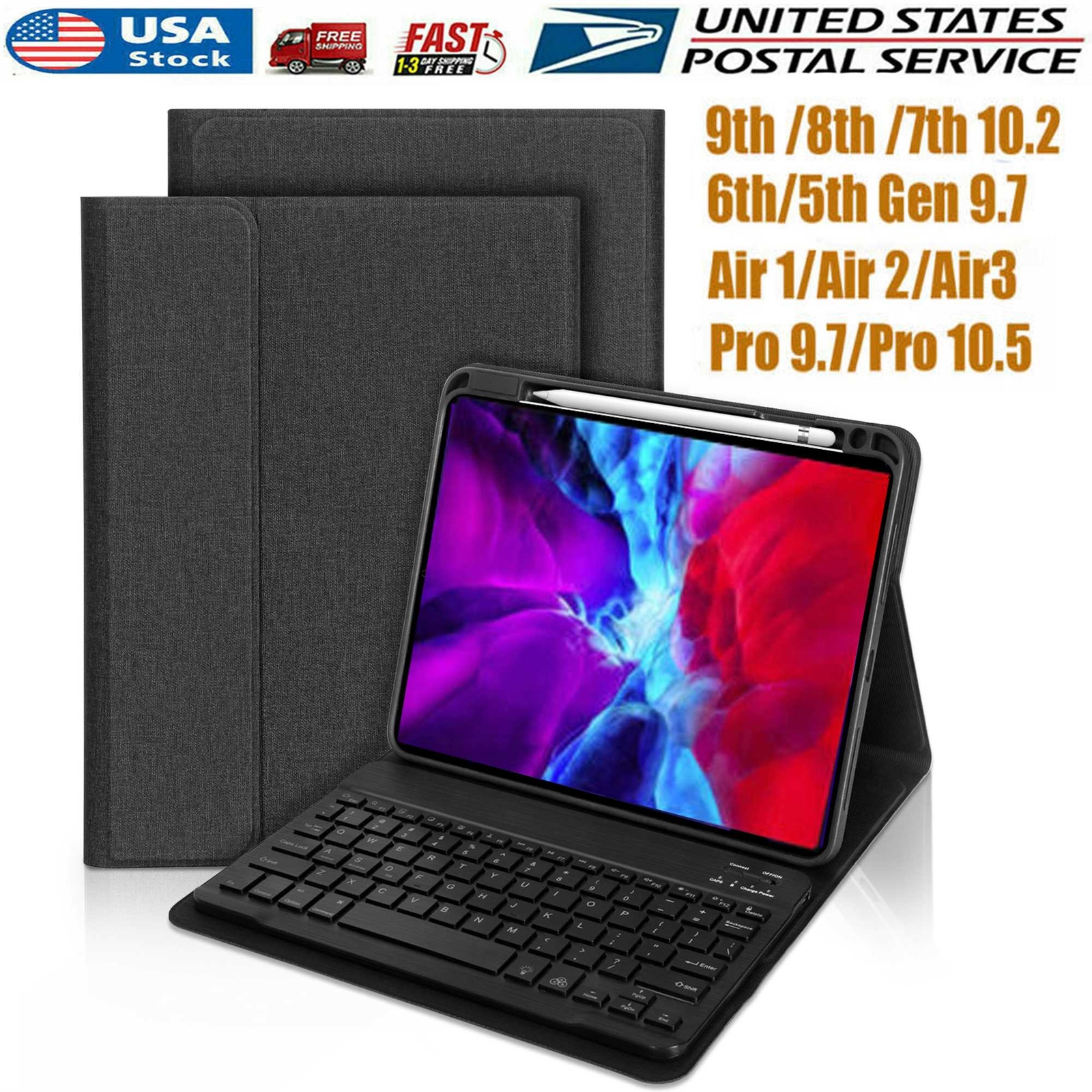 キーボード Wireless Keyboard Case for iPad Amazon.com: iPad 9th Generation 8th 7th Gen Keyboard Case