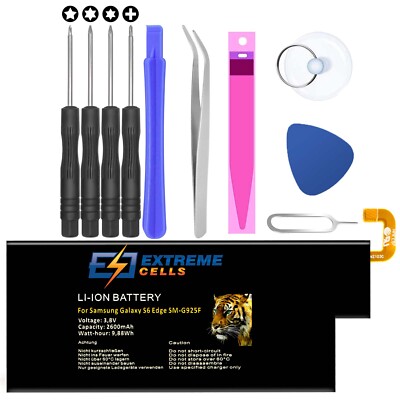 Extremecells Akku passend für Samsung Galaxy S6 Edge SM-G925F EB-BG925ABE