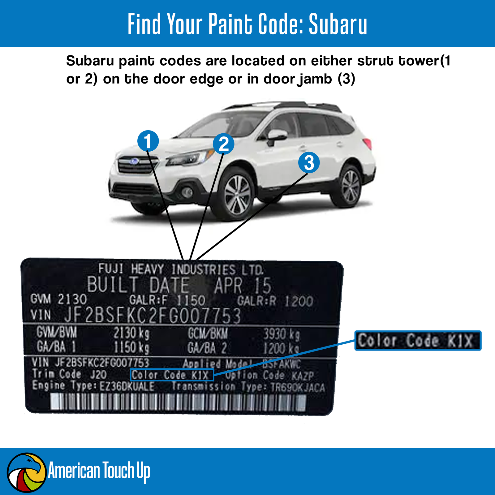 Genuine Oem Automotive Touch Up/spray Paint Select Your Color Code For