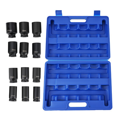 12 3/4-Zoll-Laufwerk Drive Deep Impact Socket Set 24-41mm 6 Point Metric Sockets