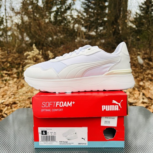 

Puma R78 Voyage Женские кроссовки размер 6 Кроссовки Белые спортивные кроссовки, Белый, PUMA R78