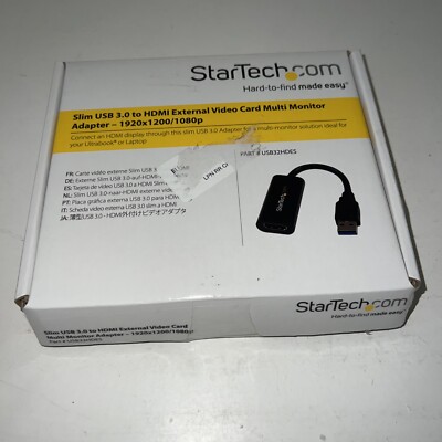 StarTech.com USB 3.0 to HDMI Adapter - 1080p (1920x1200) - Slim/Compact 