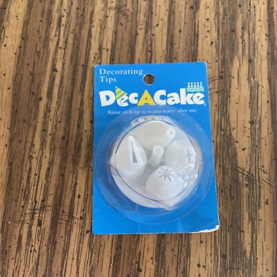 Vintage Dec A Cake Decorating Tips NIP Set of 4