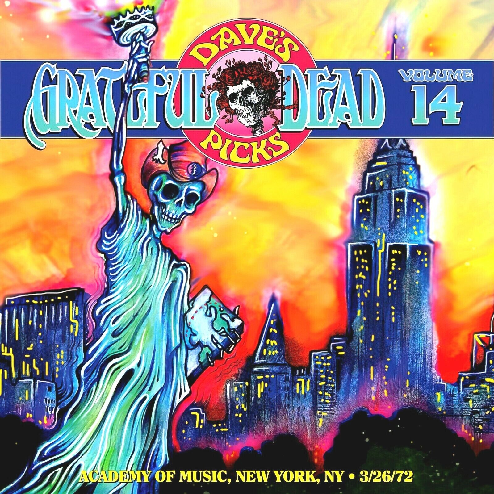 Grateful Dead Dave's Picks Volume 14 1972 12x12 Album Cover Grateful Dead Dave's Picks Volume 14 1972 12x12 Album Cover