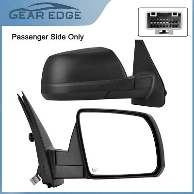 Passenger Side Mirror for 07-13 Toyota Tundra Base SR5 Textured Power Heated