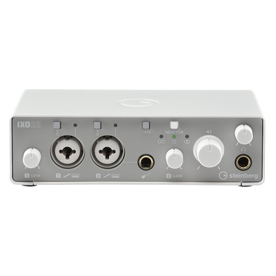 Steinberg IXO22 W 2-In / 2-Out Two-Preamp USB 2.0 Type-C Audio Interface, White