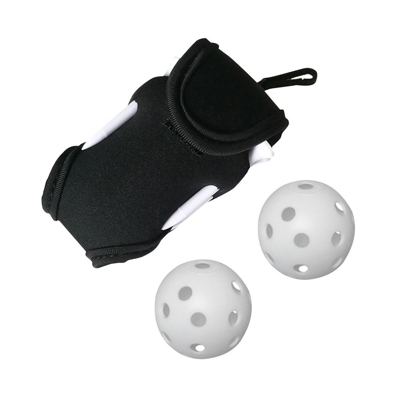 Tee Gift Belt Leather Collector Ball Waist Golf  Holder Bag Pouch Sack