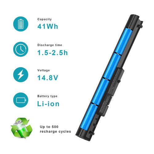 4 Cells Spare 776622-001 Battery for HP LA04 LA03 LA03DF Notebook PC 41Wh