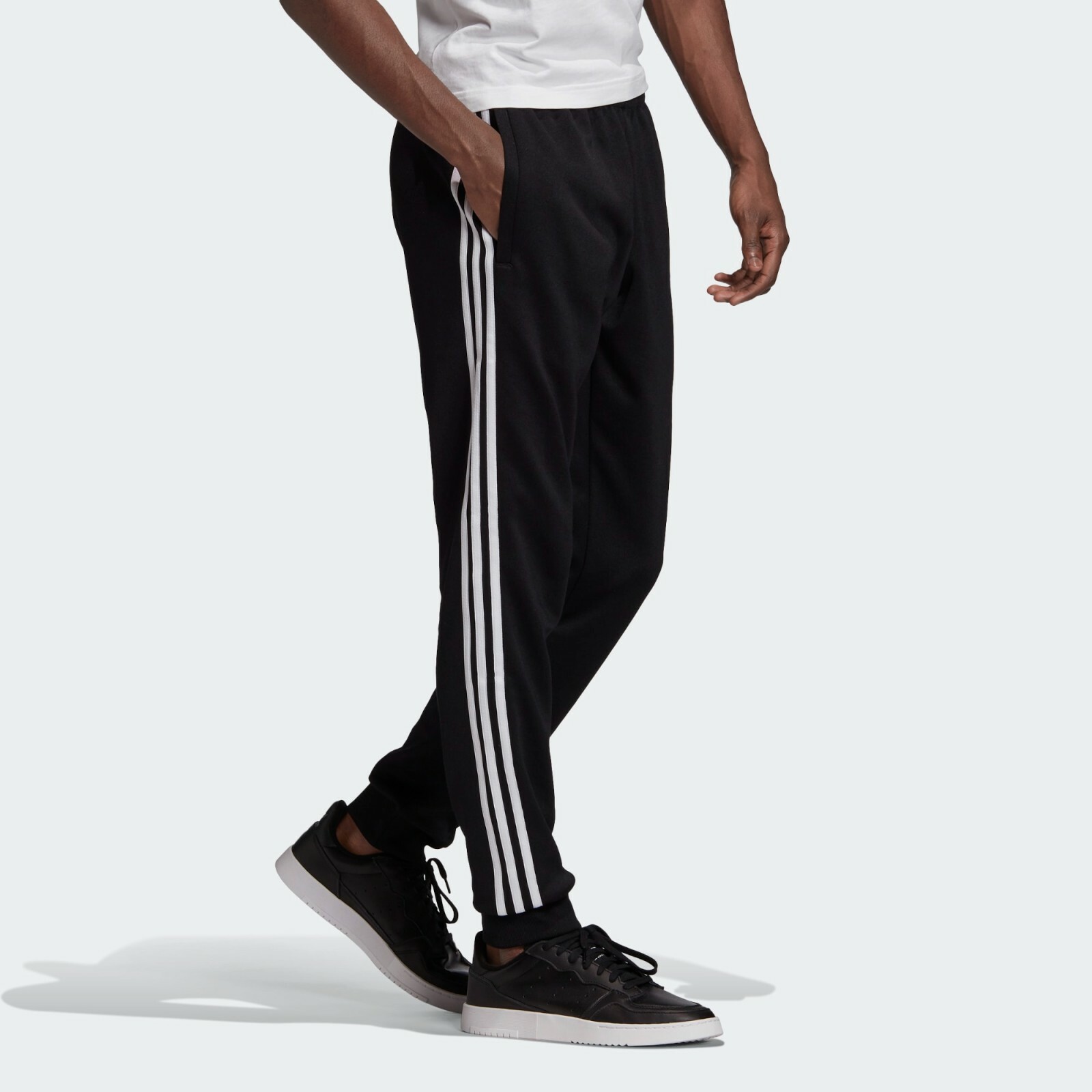

Мужские спортивные штаны Adidas Originals Adicolor SST NEW AUTHENTIC Black/White GF0210, Черный