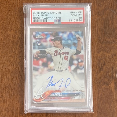 2018 Topps Chrome Max Fried Rookie Card Autograph GEM-MT 10. rookie card picture