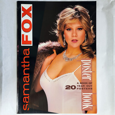 Sam Samantha Fox Poster Book Oversized 1987 UK 20 12''x16'' Fine+ top less pix