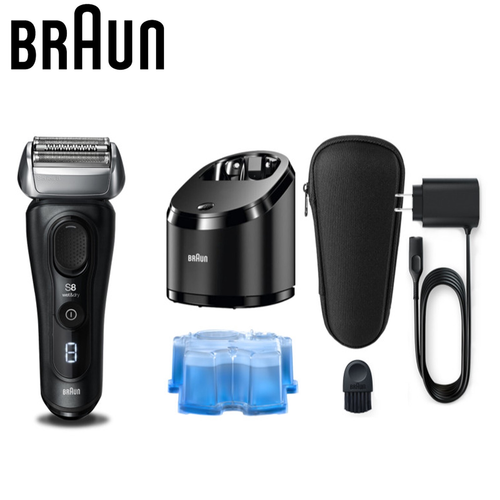 BRAUN wet&dry 7898cc 新品未使用おまけ付き Amazon.co.jp: ブラウン 電気シェーバー シリーズ8 洗浄機付き