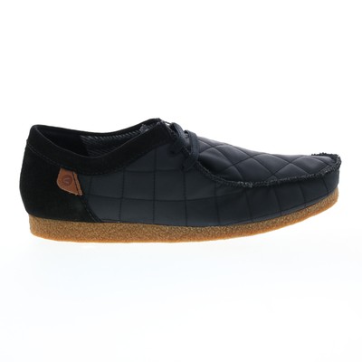 Clarks Shacre II Step 26162714 Мужские черные парусиновые оксфорды Повседневная обувь