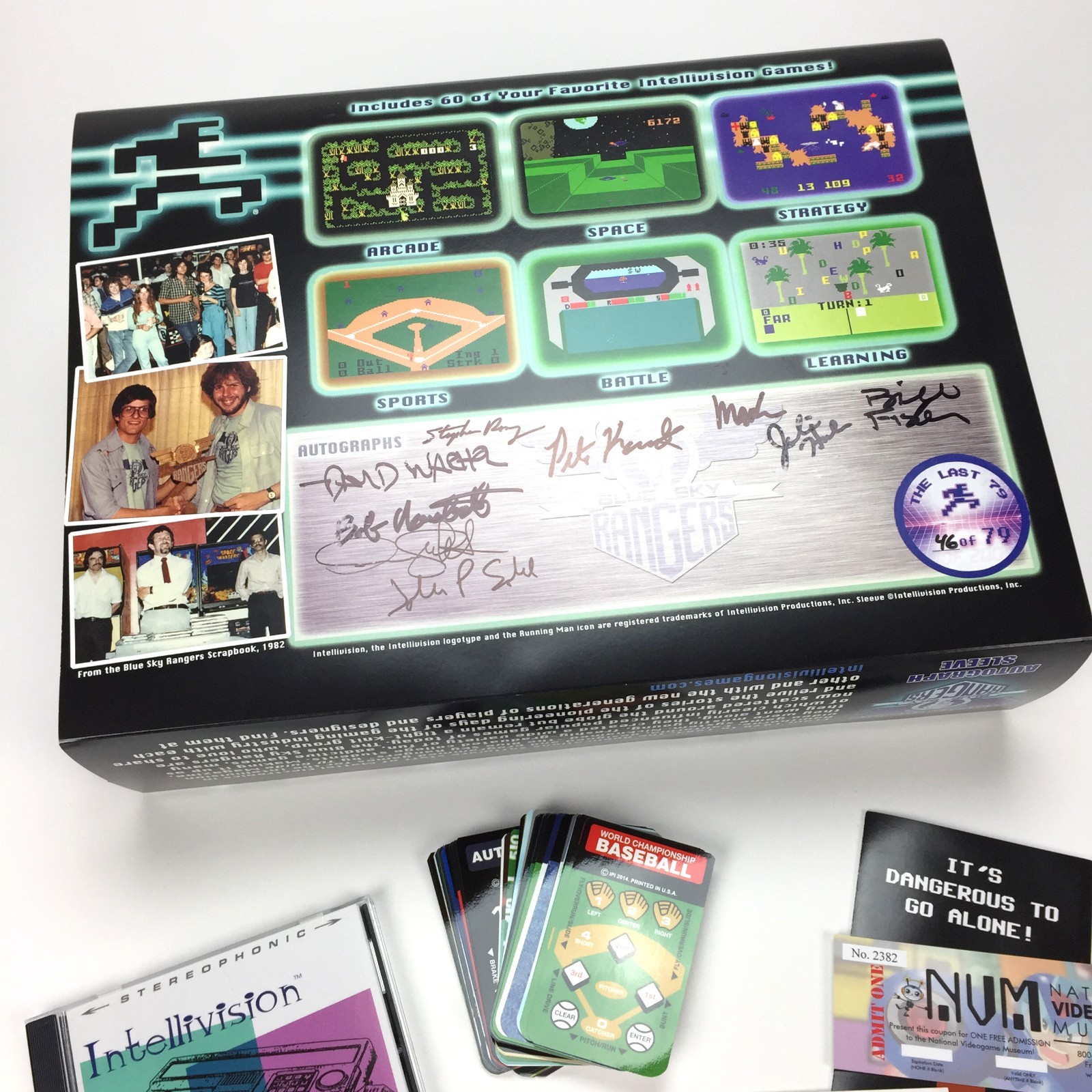 Intellivision Flashback Collector's Signed Limited Edition, +overlays +extras