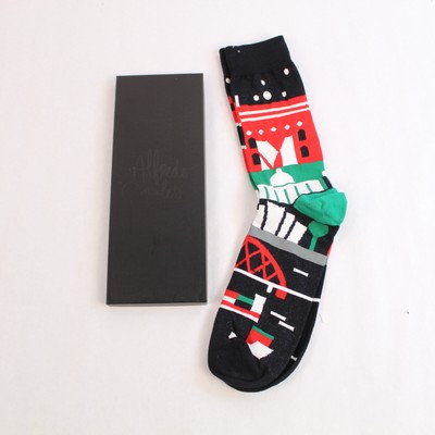 Citizen Christmas Socks Men's Sz Lg Glasgow Alfred Gonzales City Collection New