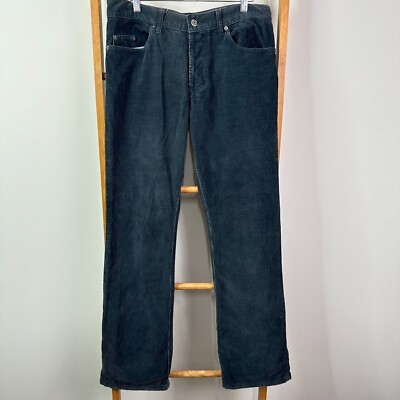 Ksubi Corduroy Pants Mens 33 Aged Black Straight Leg