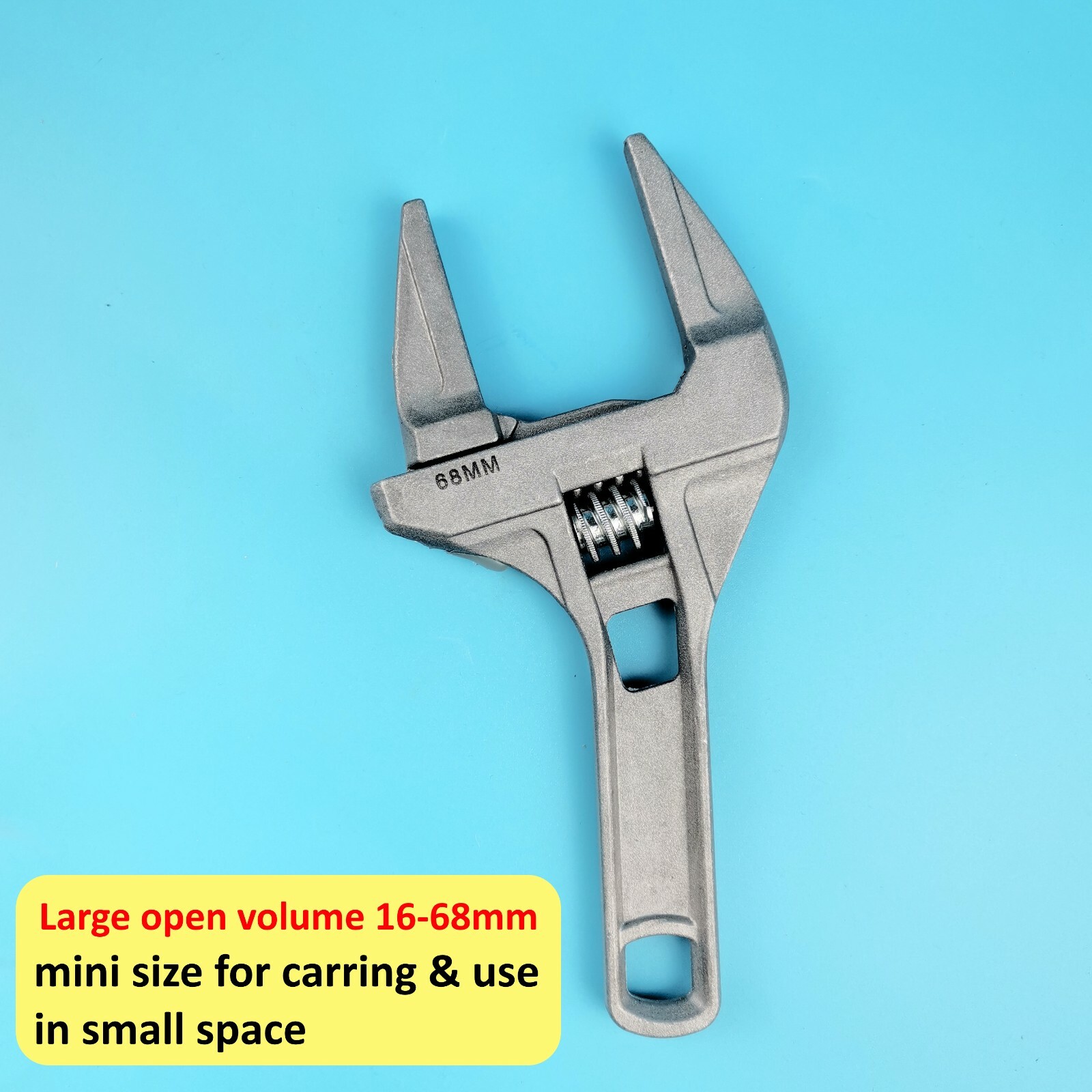 Wide Jaw Wrench Shifter Spanner 968mm Adjustable Light Duty Key Hand