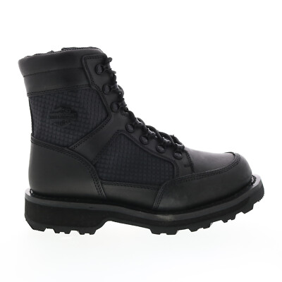 

Harley-Davidson Hamlyn 7 Lace D84710 Женские черные кожаные мотоботы, Черный, Harley-Davidson Hamlyn 7" Lace