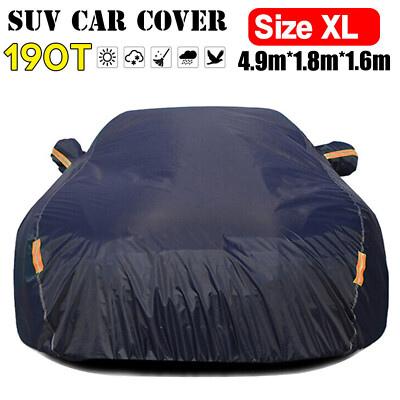 Outdoor Full Car Cover Waterproof Snow UV Resistant All Weather Protect XL J5A5
