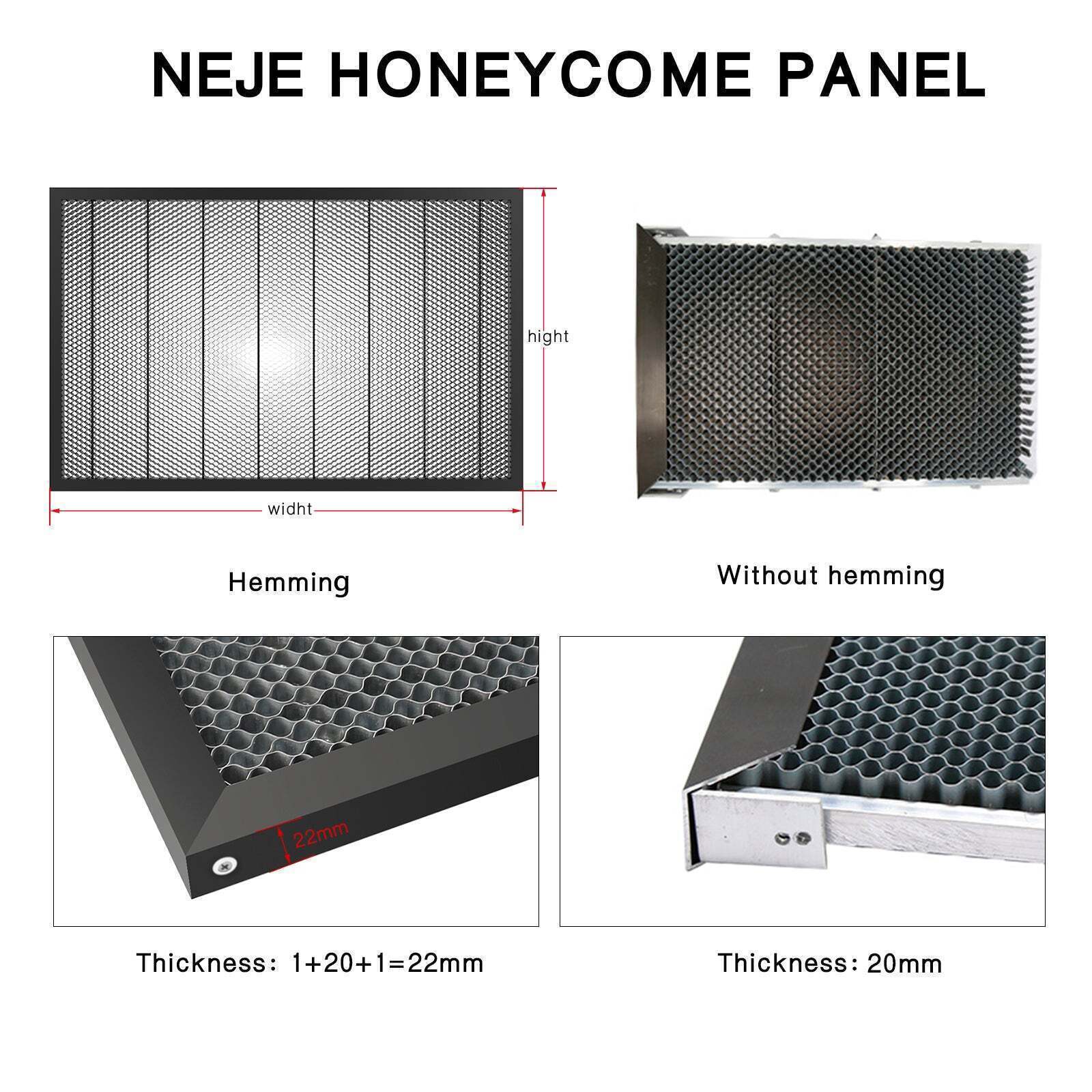 540 X 850 MM Honeycomb Platform Bed Working Table for maxLaser Engraving Cutter