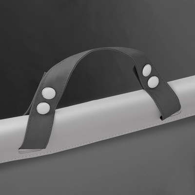 Commercial Heavy Duty Round Rolling Canvas Bin Laundry Hamper on Wheels, Gray