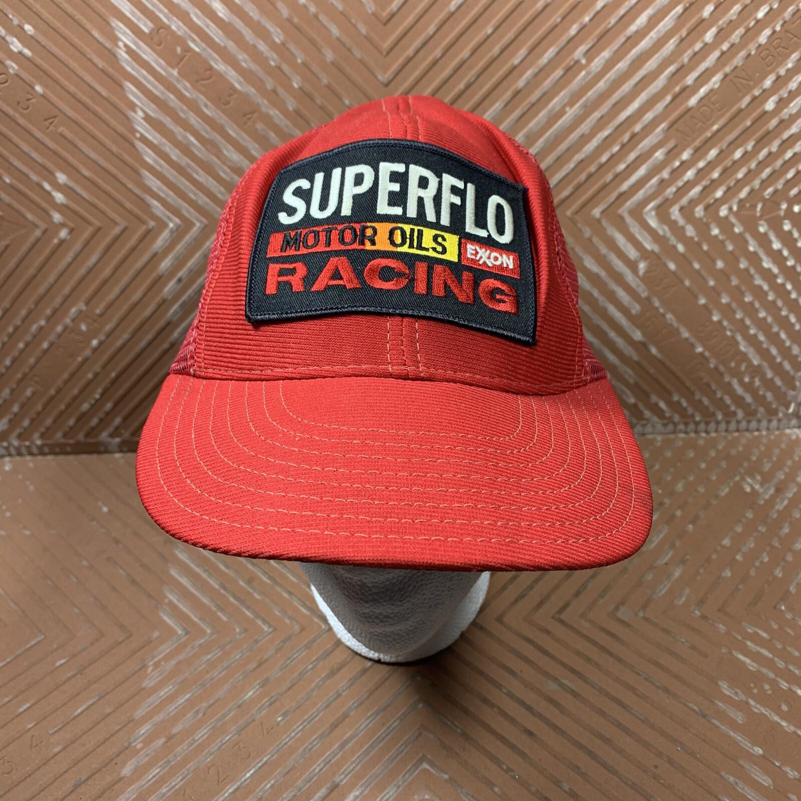 Шляпа Vintage Exxon SuperFlo Racing 