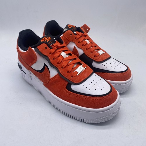 Nike Air Force 1 Shadow Cracked Leather Rush Orange DQ8586