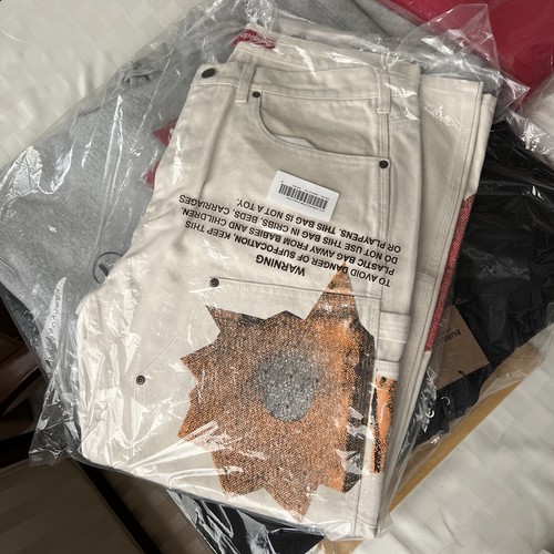 Supreme Nate Lowman Double Knee Painter Pants Jeans Denim