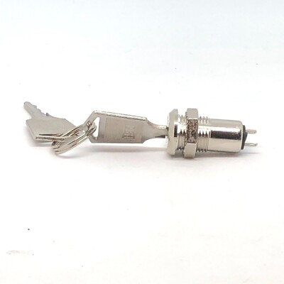 Key Switch Lock On/Off, With 2 Keys, Key Removable in ON and in OFF Positions