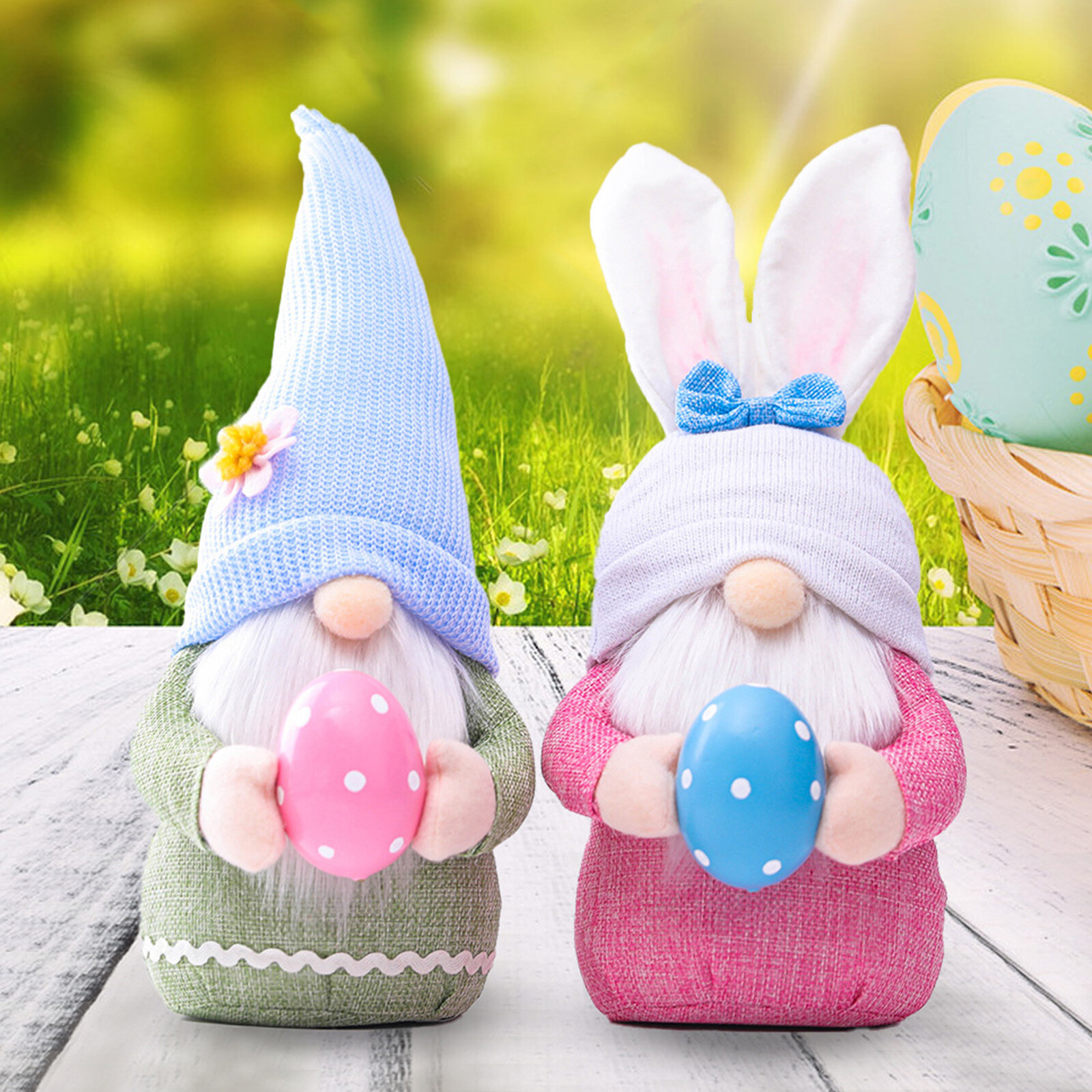 SANGSHI Ostern Deko Wichte,Easter Day GNOME Zwergpuppe, Schlafzimmer Wohnzi Z