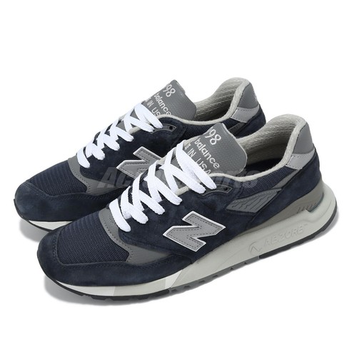 New Balance 998 NB Сделано в США, темно-серая мужская повседневная обувь унисекс U998NV-D