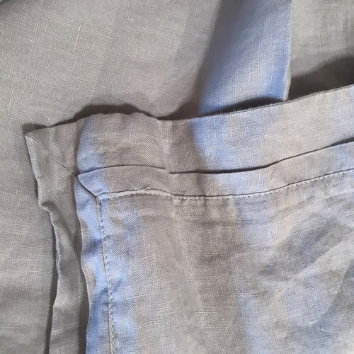 Fieldcrest Linen Pillow Sham Gray Euro 26